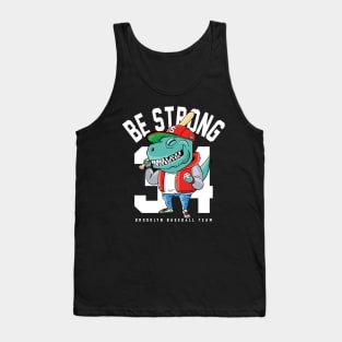 Baseball T-rex Tank Top